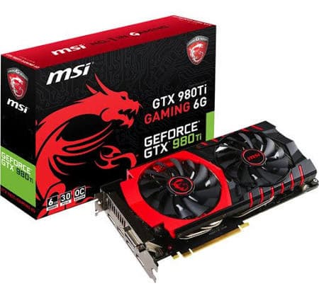 MSI GeForce GTX 980 Ti I GAMING 6G OC Edition Graphics Card